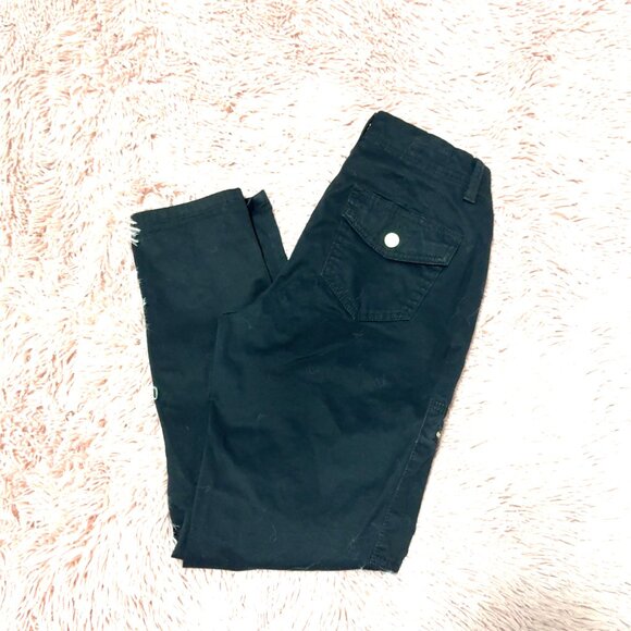 WHBM Black Pret-A-Pedi Slim Crop, Size 00 - Picture 3 of 6
